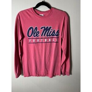 Ole Miss Rebels  Football Red Hotty Toddy Long Sleeve T Shirt Small